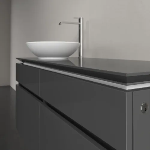 VILLEROY BOCH Legato toaletní skříňka, s osvětlením, 4 výsuvy, 1200 x 550 x 500 mm, lesklá šedá / lesklá šedá #B580L0FP, obrázek 4