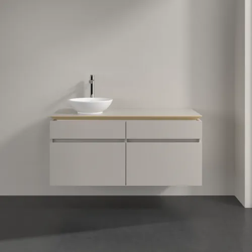 VILLEROY BOCH Legato toaletní skříňka, 4 výsuvy, 1200 x 550 x 500 mm, Soft Grey / Soft Grey #B58000VK, obrázek 3