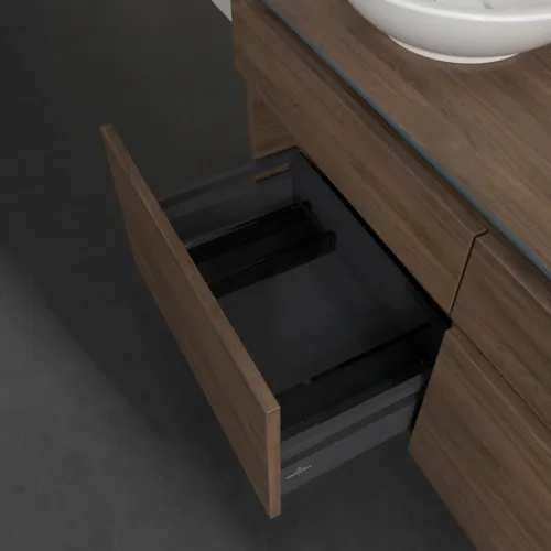 VILLEROY BOCH Legato toaletní skříňka, 4 výsuvy, 1200 x 550 x 500 mm, Arizona Oak / Arizona Oak #B58000VH, obrázek 6