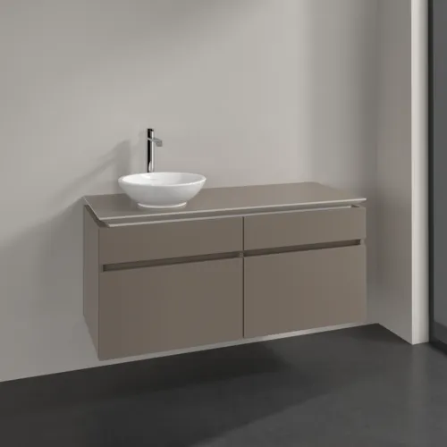 VILLEROY BOCH Legato toaletní skříňka, 4 výsuvy, 1200 x 550 x 500 mm, Truffle Grey / Truffle Grey #B58000VG, obrázek 2