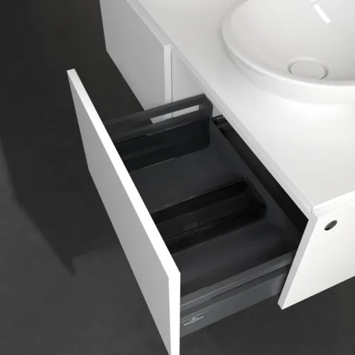 VILLEROY BOCH Legato toaletní skříňka, s osvětlením, 2 výsuvy, 1200 x 380 x 500 mm, bílá matná / bílá matná #B583L0MS, obrázek 5