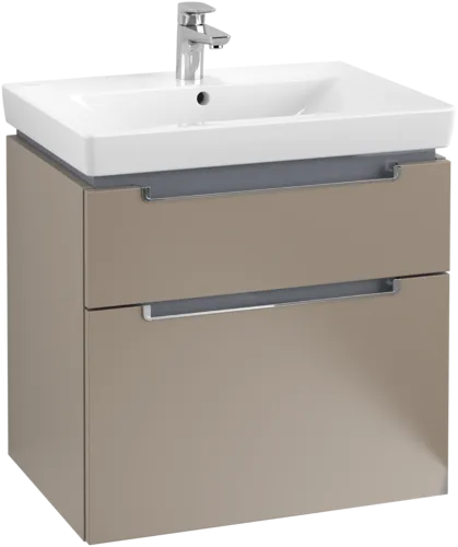 VILLEROY BOCH Subway 2.0 Vanity unit, 2 výsuvy, 637 x 590 x 454 mm, Truffle Grey #A91010VG, obrázek 1