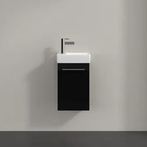 VILLEROY BOCH Avento toaletní skříňka, 1 dvířka, 340 x 514 x 234 mm, Crystal Black #A87601B3, obrázek 3