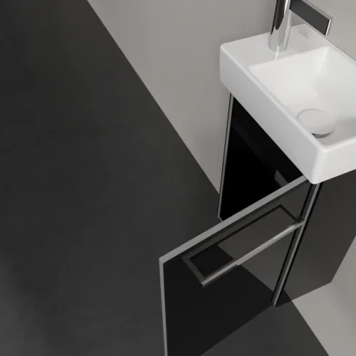 VILLEROY BOCH Avento toaletní skříňka, 1 dvířka, 340 x 514 x 234 mm, Crystal Black #A87601B3, obrázek 6