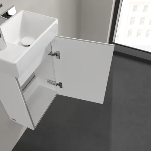 VILLEROY BOCH Avento toaletní skříňka, 1 dvířka, 340 x 514 x 234 mm, Crystal White #A87601B4, obrázek 7