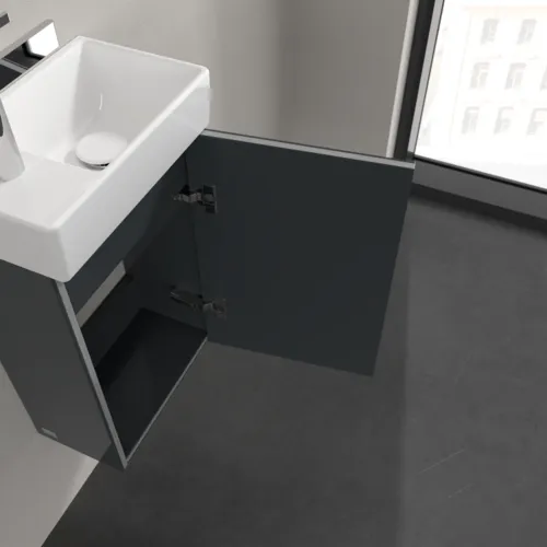 VILLEROY BOCH Avento toaletní skříňka, 1 dvířka, 340 x 514 x 234 mm, Crystal Grey #A87601B1, obrázek 8