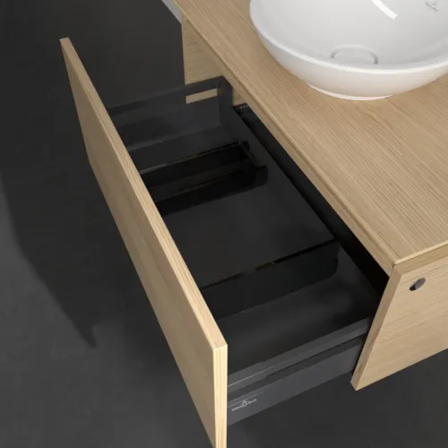 VILLEROY BOCH Legato toaletní skříňka, 1 zásuvka, 800 x 380 x 500 mm, severský dub / severský dub #B56900VJ, obrázek 6