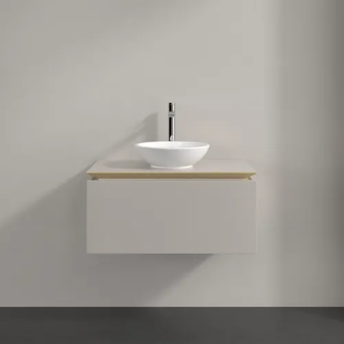 VILLEROY BOCH Legato toaletní skříňka, 1 zásuvka, 800 x 380 x 500 mm, Soft Grey / Soft Grey #B56900VK, obrázek 3