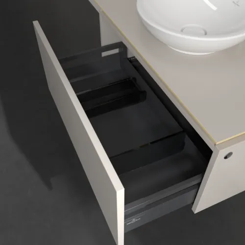VILLEROY BOCH Legato toaletní skříňka, 1 zásuvka, 800 x 380 x 500 mm, Soft Grey / Soft Grey #B56900VK, obrázek 6