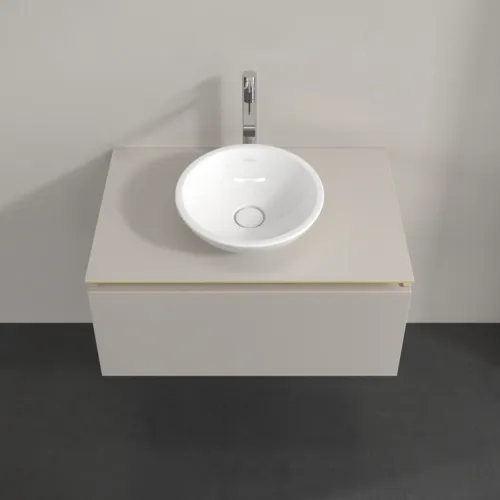 VILLEROY BOCH Legato toaletní skříňka, 1 zásuvka, 800 x 380 x 500 mm, Soft Grey / Soft Grey #B56900VK, obrázek 4