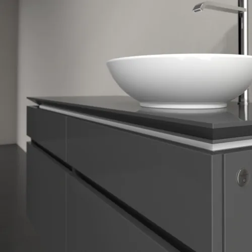 VILLEROY BOCH Legato toaletní skříňka, s osvětlením, 4 výsuvy, 1200 x 550 x 500 mm, lesklá šedá / lesklá šedá #B582L0FP, obrázek 4
