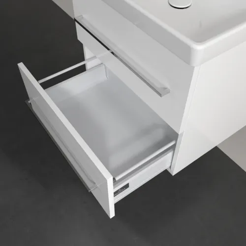 VILLEROY BOCH Avento toaletní skříňka, 2 výsuvy, 576 x 514 x 484 mm, lesklá bílá #A88900VE, obrázek 6