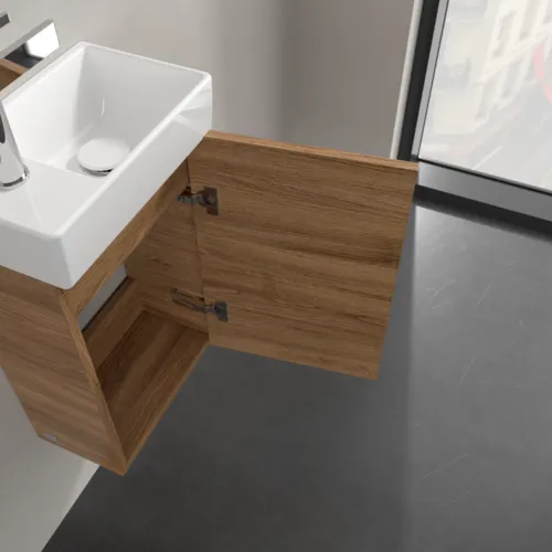 VILLEROY BOCH Avento toaletní skříňka, 1 dvířka, 340 x 514 x 234 mm, dub Kansas #A87611RH, obrázek 6