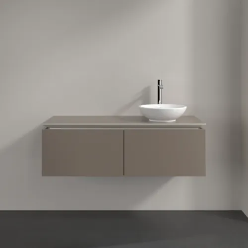 VILLEROY BOCH Legato toaletní skříňka, 2 výsuvy, 1200 x 380 x 500 mm, Truffle Grey / Truffle Grey #B58100VG, obrázek 3