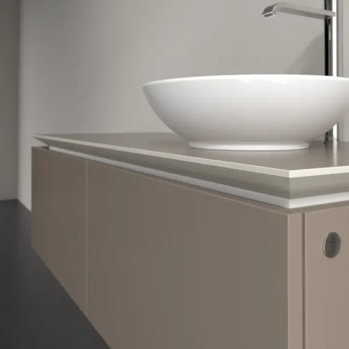 VILLEROY BOCH Legato toaletní skříňka, 2 výsuvy, 1200 x 380 x 500 mm, Truffle Grey / Truffle Grey #B58100VG, obrázek 5