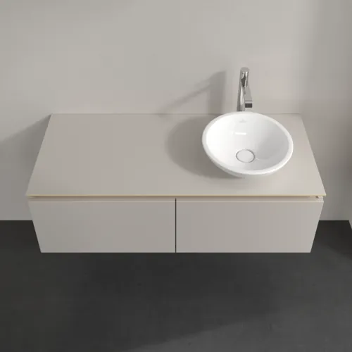 VILLEROY BOCH Legato toaletní skříňka, 2 výsuvy, 1200 x 380 x 500 mm, Soft Grey / Soft Grey #B58100VK, obrázek 4