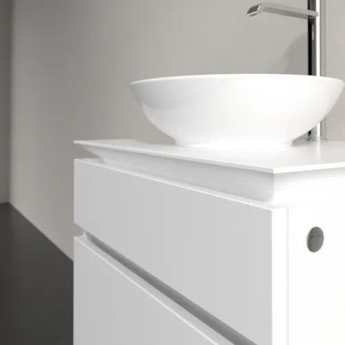 VILLEROY BOCH Legato toaletní skříňka, 2 výsuvy, 600 x 550 x 500 mm, bílá matná / bílá matná #B56800MS, obrázek 5