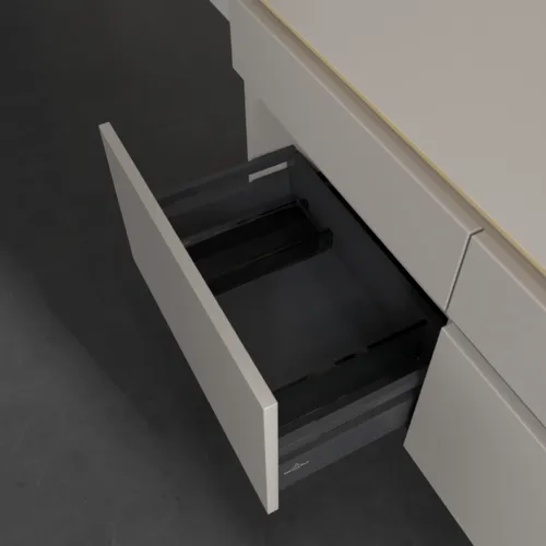 VILLEROY BOCH Legato toaletní skříňka, 4 výsuvy, 1200 x 550 x 500 mm, Soft Grey / Soft Grey #B58200VK, obrázek 6
