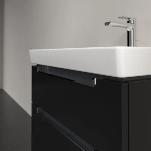 VILLEROY BOCH Subway 2.0 Vanity unit, 2 výsuvy, 637 x 590 x 454 mm, černý matný lak #A91010PD, obrázek 5