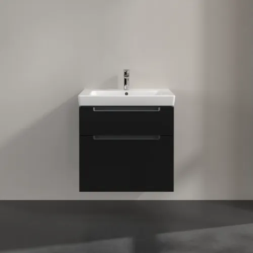 VILLEROY BOCH Subway 2.0 Vanity unit, 2 výsuvy, 637 x 590 x 454 mm, černý matný lak #A91010PD, obrázek 3