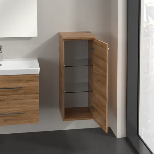 VILLEROY BOCH Boční skříňka Avento, 1 dveře, 347 x 888 x 405 mm, dub Kansas #A89501RH, obrázek 4