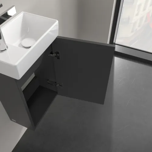 VILLEROY BOCH Avento toaletní skříňka, 1 dvířka, 340 x 514 x 234 mm, grafitová barva #A87611VR, obrázek 6