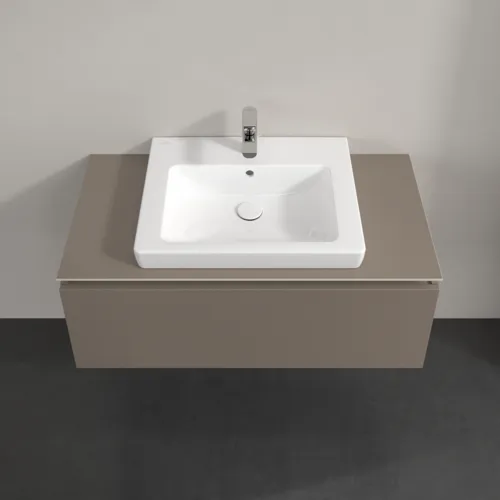 VILLEROY BOCH Legato toaletní skříňka, 1 zásuvka, 1000 x 380 x 500 mm, Truffle Grey / Truffle Grey #B68000VG, obrázek 4