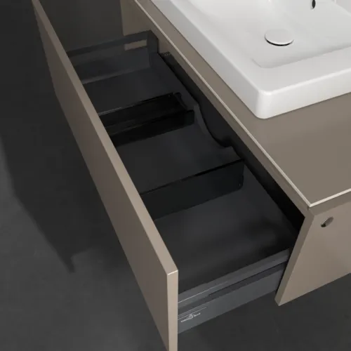 VILLEROY BOCH Legato toaletní skříňka, 1 zásuvka, 1000 x 380 x 500 mm, Truffle Grey / Truffle Grey #B68000VG, obrázek 6