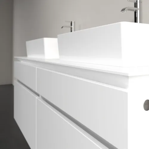 VILLEROY BOCH Legato toaletní skříňka, 4 výsuvy, 1400 x 550 x 500 mm, bílá matná / bílá matná #B66900MS, obrázek 5