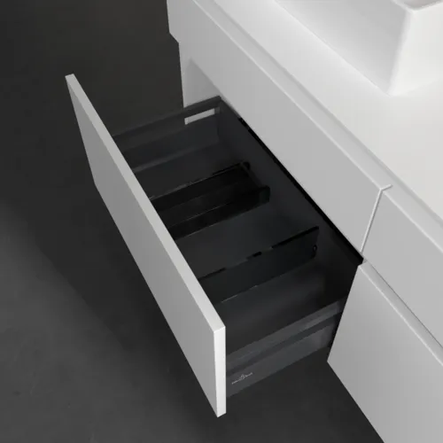 VILLEROY BOCH Legato toaletní skříňka, 4 výsuvy, 1400 x 550 x 500 mm, bílá matná / bílá matná #B66900MS, obrázek 6