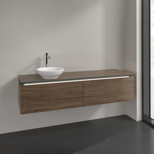 VILLEROY BOCH Legato toaletní skříňka, s osvětlením, 2 výsuvy, 1600 x 380 x 500 mm, Arizona Oak / Arizona Oak #B595L0VH, obrázek 2