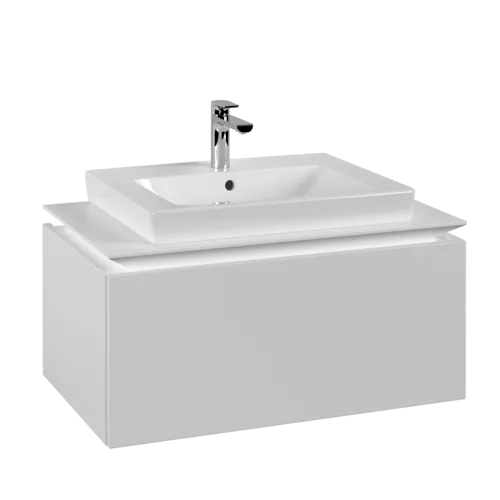 VILLEROY BOCH Legato toaletní skříňka, 1 zásuvka, 800 x 380 x 500 mm, bílá matná / bílá matná #B67800MS
