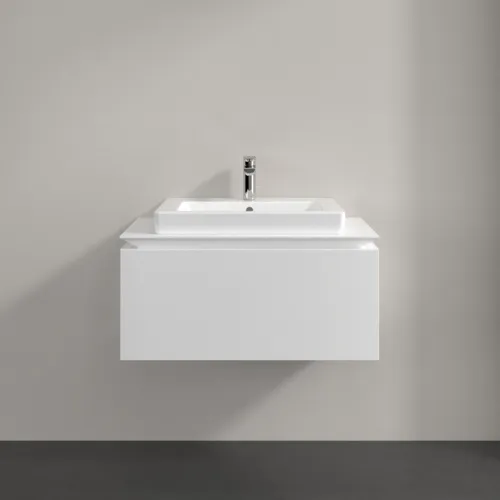 VILLEROY BOCH Legato toaletní skříňka, 1 zásuvka, 800 x 380 x 500 mm, bílá matná / bílá matná #B67800MS, obrázek 3