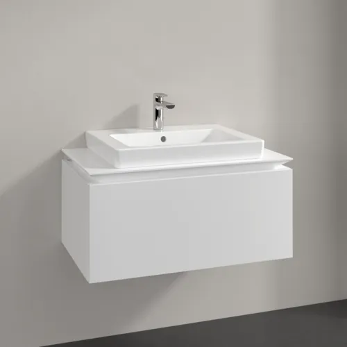VILLEROY BOCH Legato toaletní skříňka, 1 zásuvka, 800 x 380 x 500 mm, bílá matná / bílá matná #B67800MS, obrázek 2