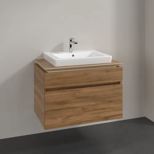 VILLEROY BOCH Legato toaletní skříňka, 2 výsuvy, 800 x 550 x 500 mm, dub Kansas / dub Kansas #B67900RH, obrázek 2