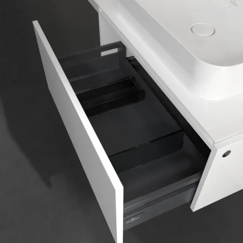 VILLEROY BOCH Legato toaletní skříňka, s osvětlením, 1 zásuvka, 800 x 380 x 500 mm, lesklá bílá / lesklá bílá #B753L0DH, obrázek 4