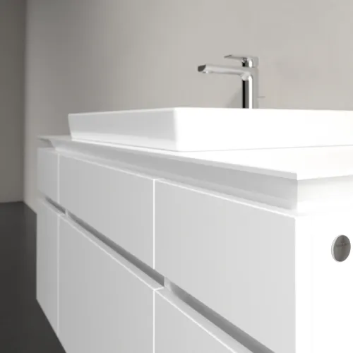 VILLEROY BOCH Legato toaletní skříňka, 5 výsuvů, 1200 x 550 x 500 mm, lesklá bílá / lesklá bílá #B68300DH, obrázek 5