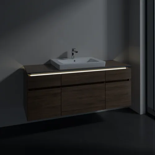 VILLEROY BOCH Legato toaletní skříňka, s osvětlením, 5 výsuvů, 1400 x 550 x 500 mm, Arizona Oak / Arizona Oak #B685L0VH, obrázek 3
