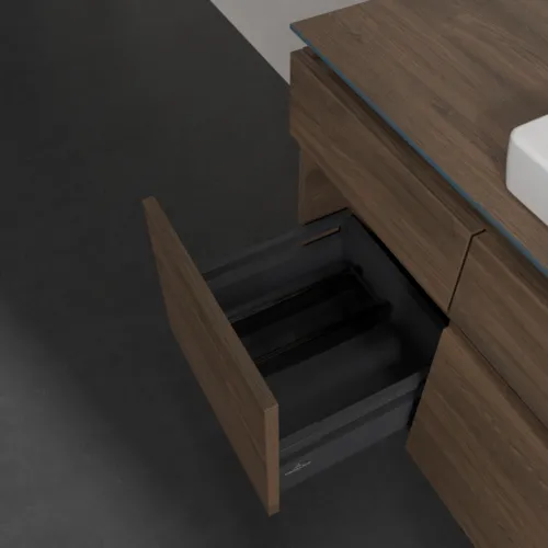 VILLEROY BOCH Legato toaletní skříňka, s osvětlením, 5 výsuvů, 1400 x 550 x 500 mm, Arizona Oak / Arizona Oak #B685L0VH, obrázek 5