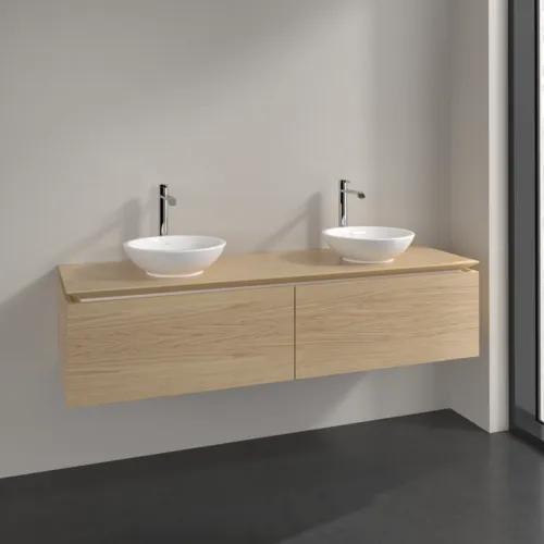 VILLEROY BOCH Legato toaletní skříňka, 2 výsuvy, 1600 x 380 x 500 mm, severský dub / severský dub #B59900VJ, obrázek 2