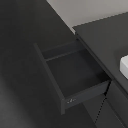 VILLEROY BOCH Legato toaletní skříňka, 5 výsuvů, 1400 x 550 x 500 mm, lesklá šedá / lesklá šedá #B68500FP, obrázek 7