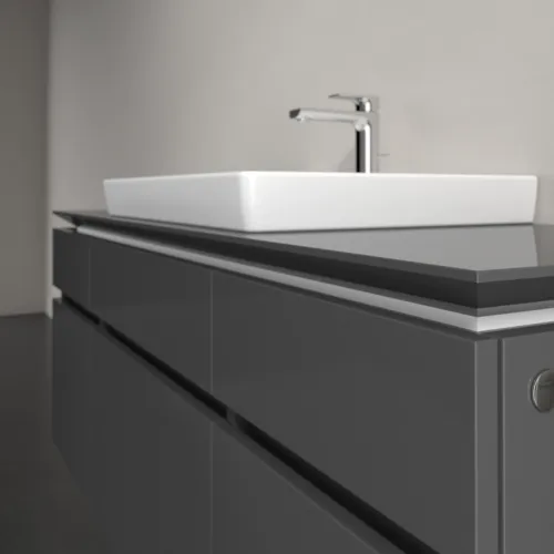 VILLEROY BOCH Legato toaletní skříňka, 5 výsuvů, 1400 x 550 x 500 mm, lesklá šedá / lesklá šedá #B68500FP, obrázek 5
