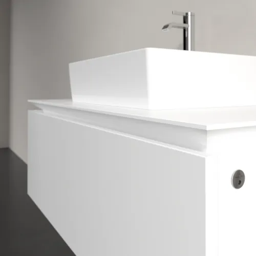 VILLEROY BOCH Legato toaletní skříňka, s osvětlením, 1 zásuvka, 1000 x 380 x 500 mm, bílá matná / bílá matná #B603L0MS, obrázek 4
