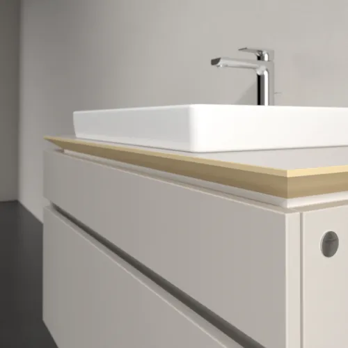 VILLEROY BOCH Legato toaletní skříňka, 2 výsuvy, 1000 x 550 x 500 mm, Soft Grey / Soft Grey #B68100VK, obrázek 5