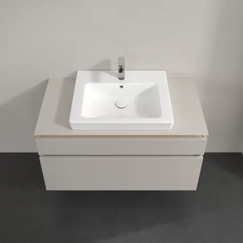 VILLEROY BOCH Legato toaletní skříňka, 2 výsuvy, 1000 x 550 x 500 mm, Soft Grey / Soft Grey #B68100VK, obrázek 4
