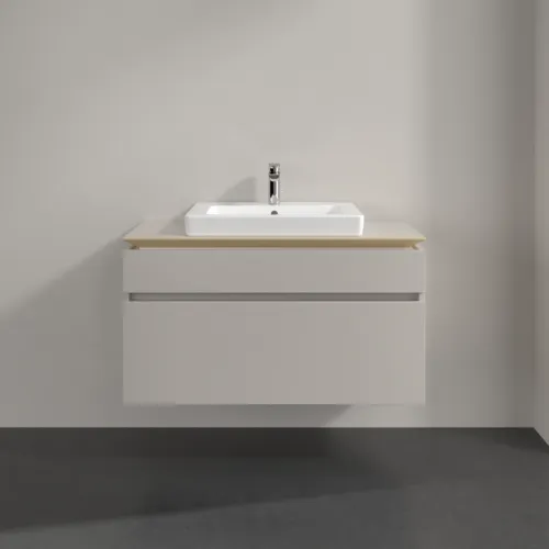 VILLEROY BOCH Legato toaletní skříňka, 2 výsuvy, 1000 x 550 x 500 mm, Soft Grey / Soft Grey #B68100VK, obrázek 3