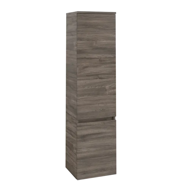 VILLEROY BOCH Vysoká skříň Legato, 2 dveře, 400 x 1550 x 350 mm, Kamenný dub / Kamenný dub #B73000RK