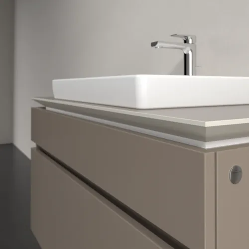 VILLEROY BOCH Legato toaletní skříňka, 2 výsuvy, 1000 x 550 x 500 mm, Truffle Grey / Truffle Grey #B68100VG, obrázek 5