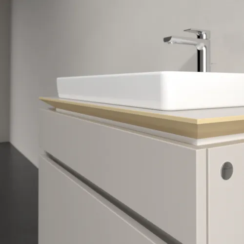 VILLEROY BOCH Legato toaletní skříňka, 2 výsuvy, 800 x 550 x 500 mm, Soft Grey / Soft Grey #B67900VK, obrázek 5