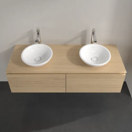 VILLEROY BOCH Legato toaletní skříňka, 2 výsuvy, 1400 x 380 x 500 mm, severský dub / severský dub #B59100VJ, obrázek 4